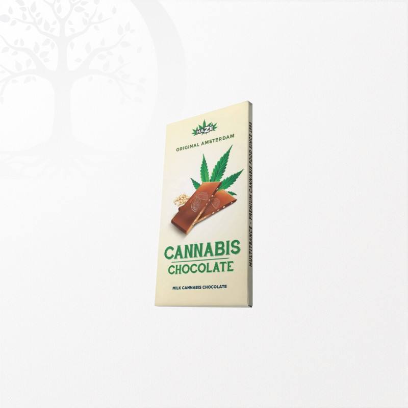 Chocolat au lait avec graines de Chanvre