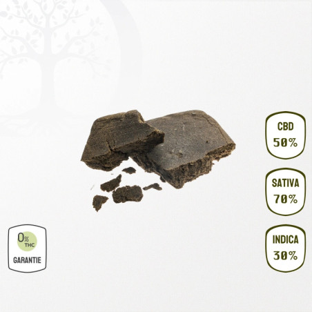 Résine 50 % CBD Nature (Sans THC)
