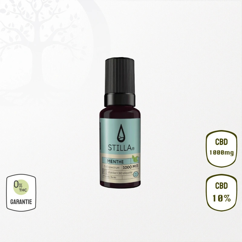 E-liquide Menthe 1000mg 10 % CBD (Sans THC)
