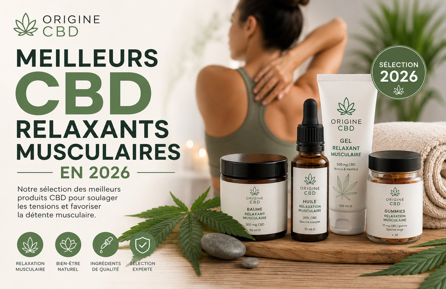 Meilleurs CBD relaxants musculaires en 2026